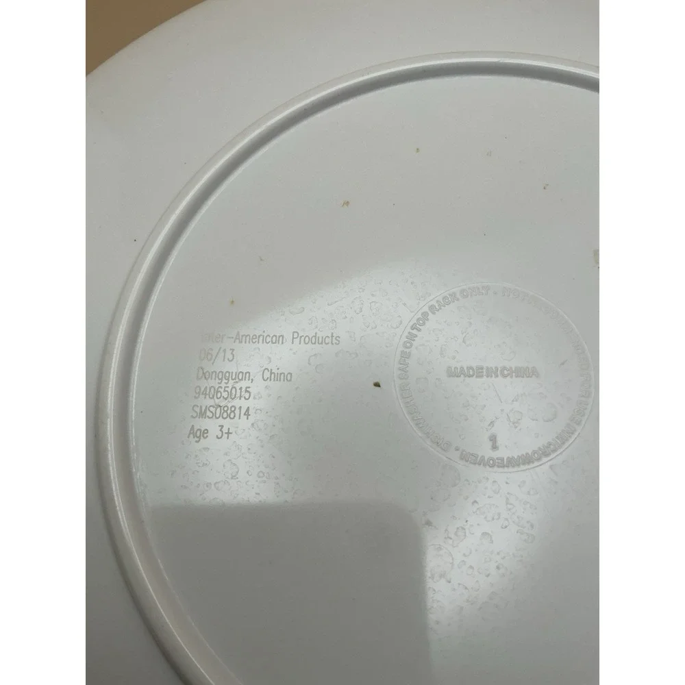 Halloween‎ Mummy & Spider Plate & Matching Yellow Divided Toddler Plate